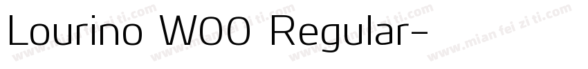 Lourino W00 Regular字体转换